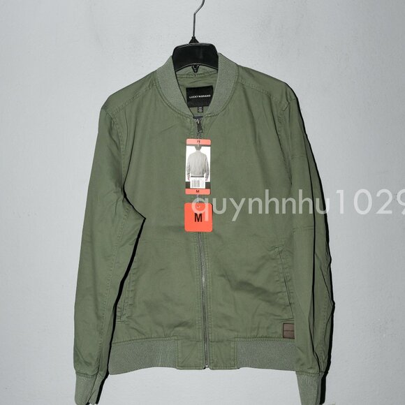 Lucky Brand Men's Bomber Jacket Full Zip - Picture 1 of 6
